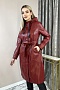 Плащ иск. кожа жен. 350, красный